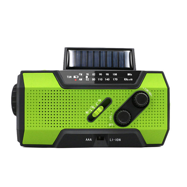 Multifunktionell Nödradio Solar Handvev Powerbank